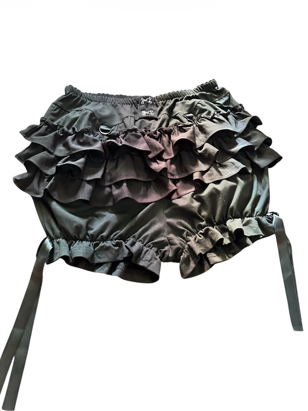 Hot Topic Black Ruffle Skort Shorts with Side Ties